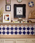 STUDIO Jamboree Handpainted Ceramic Denim Field