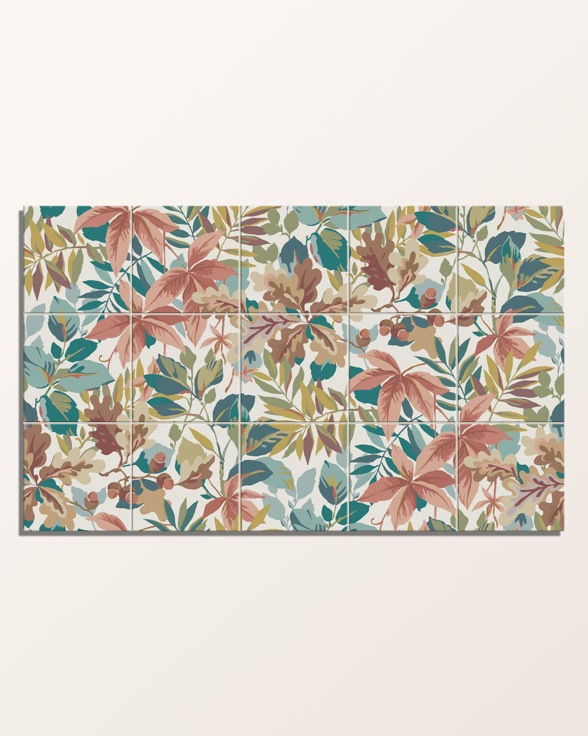 | This design comprises 15 numbered tiles