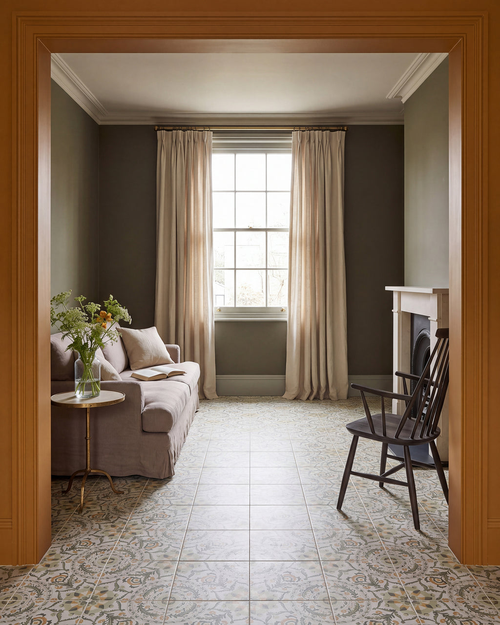 Sanderson - Anthos Sage Porcelain Pattern