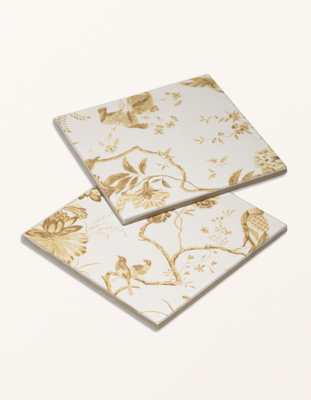 Sanderson - Pillemont Toile Ochre Mural Porcelain Pattern