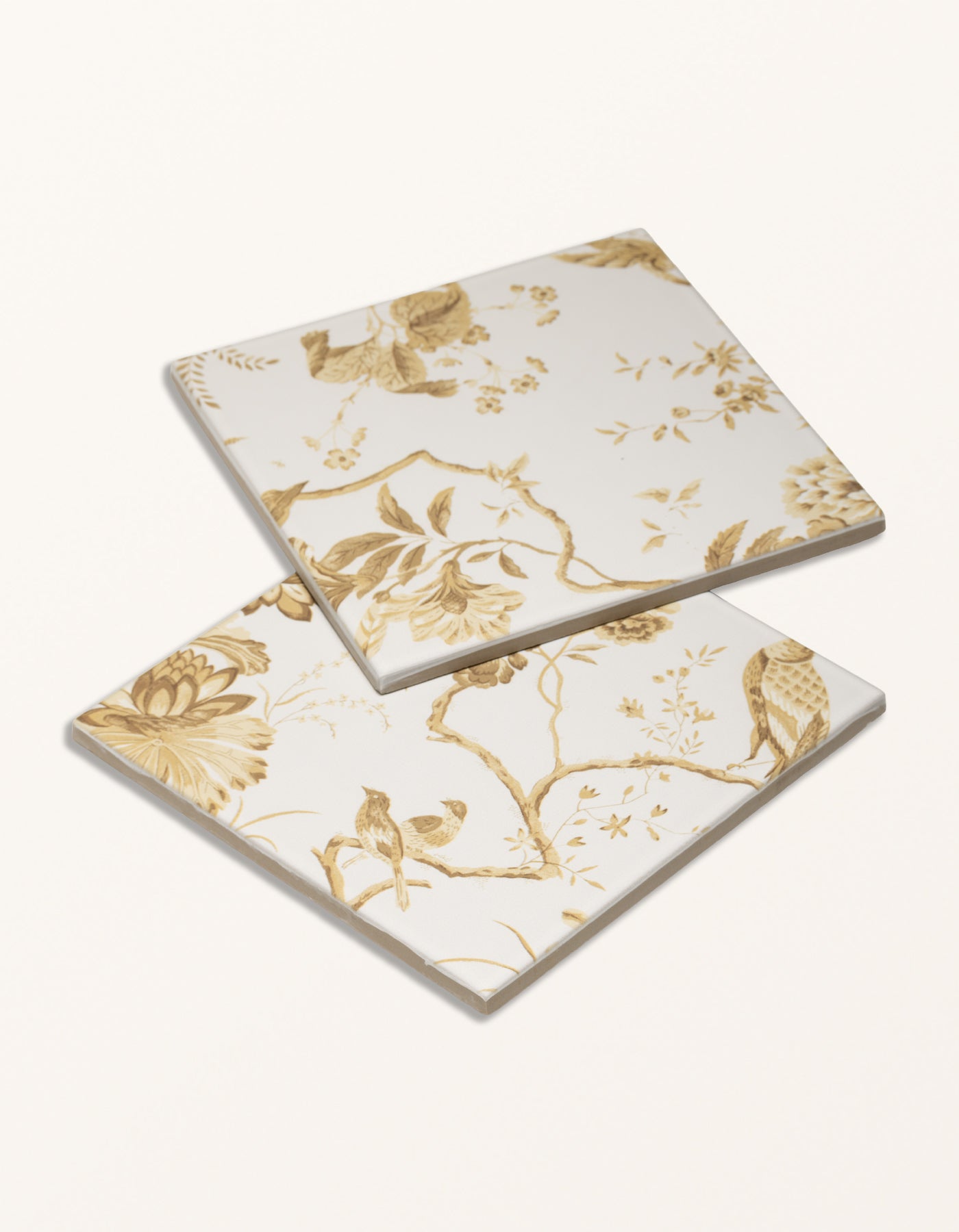 Sanderson - Pillemont Toile Ochre Mural Porcelain Pattern