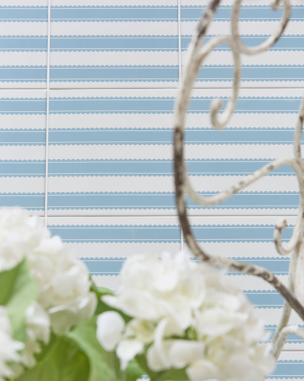 Sanderson - Pinetum Stripe Dove Blue Porcelain