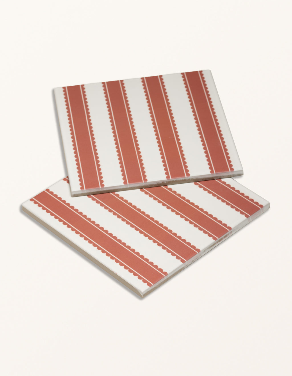 Sanderson - Pinetum Stripe Madder Porcelain