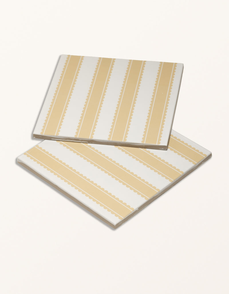 Sanderson - Pinetum Stripe Ochre Porcelain