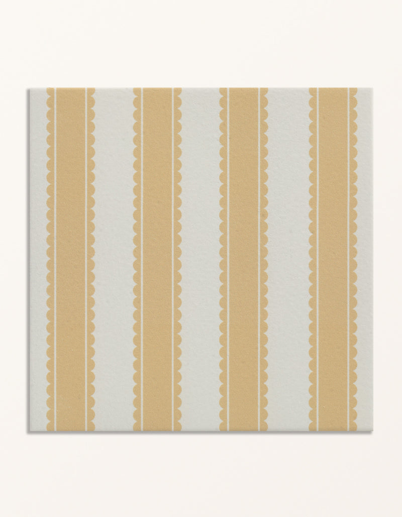 Sanderson - Pinetum Stripe Ochre Porcelain