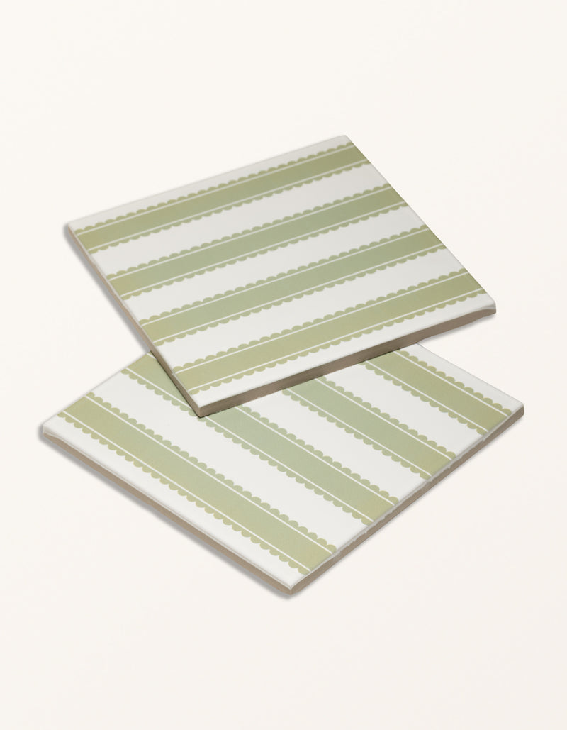 Sanderson - Pinetum Stripe Sage Porcelain