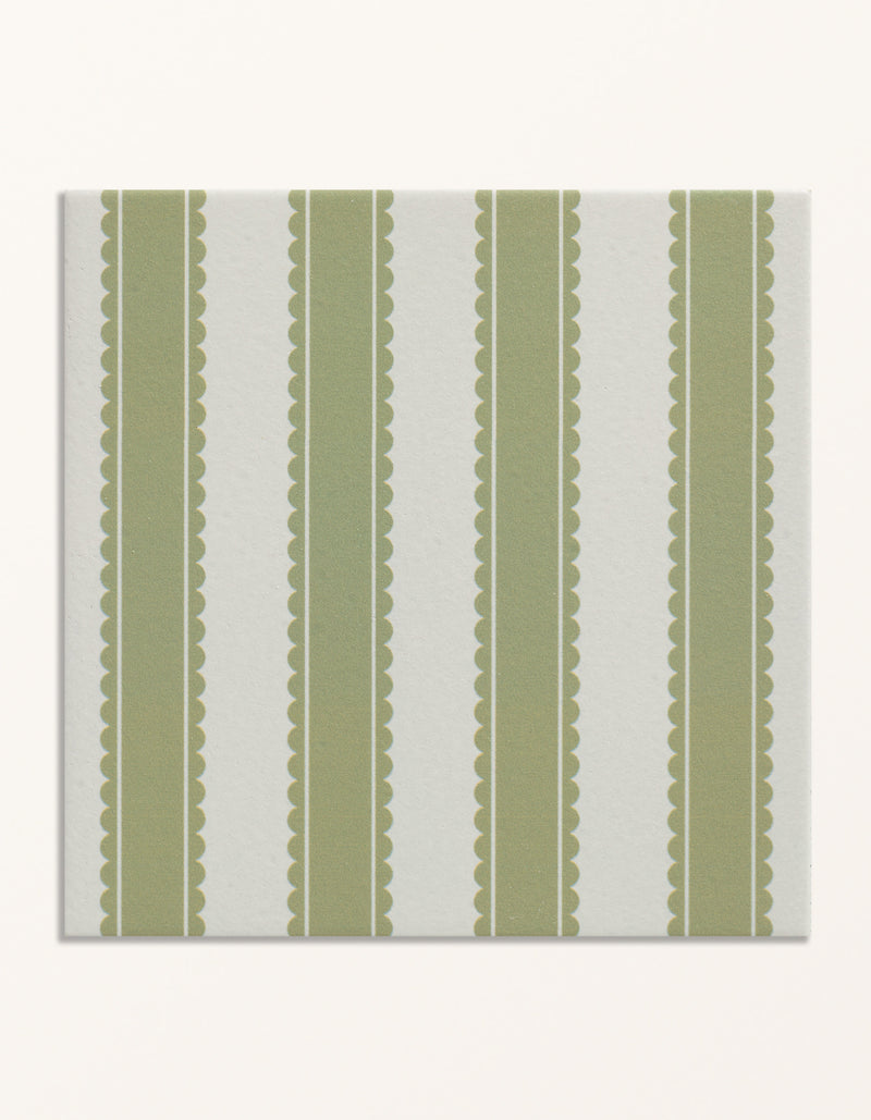 Sanderson - Pinetum Stripe Sage Porcelain