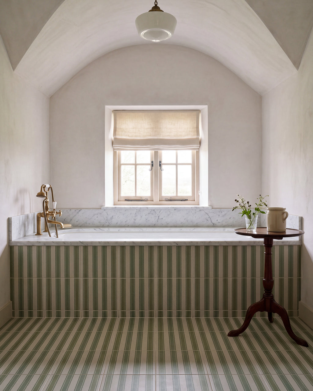 Sanderson - Pinetum Stripe Sage Porcelain
