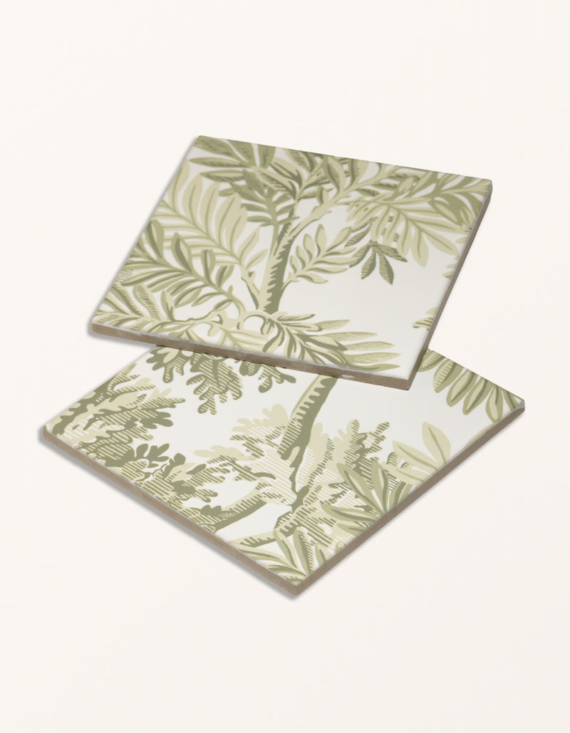 Sanderson - Tapestry Trees Forest Mural Porcelain Pattern