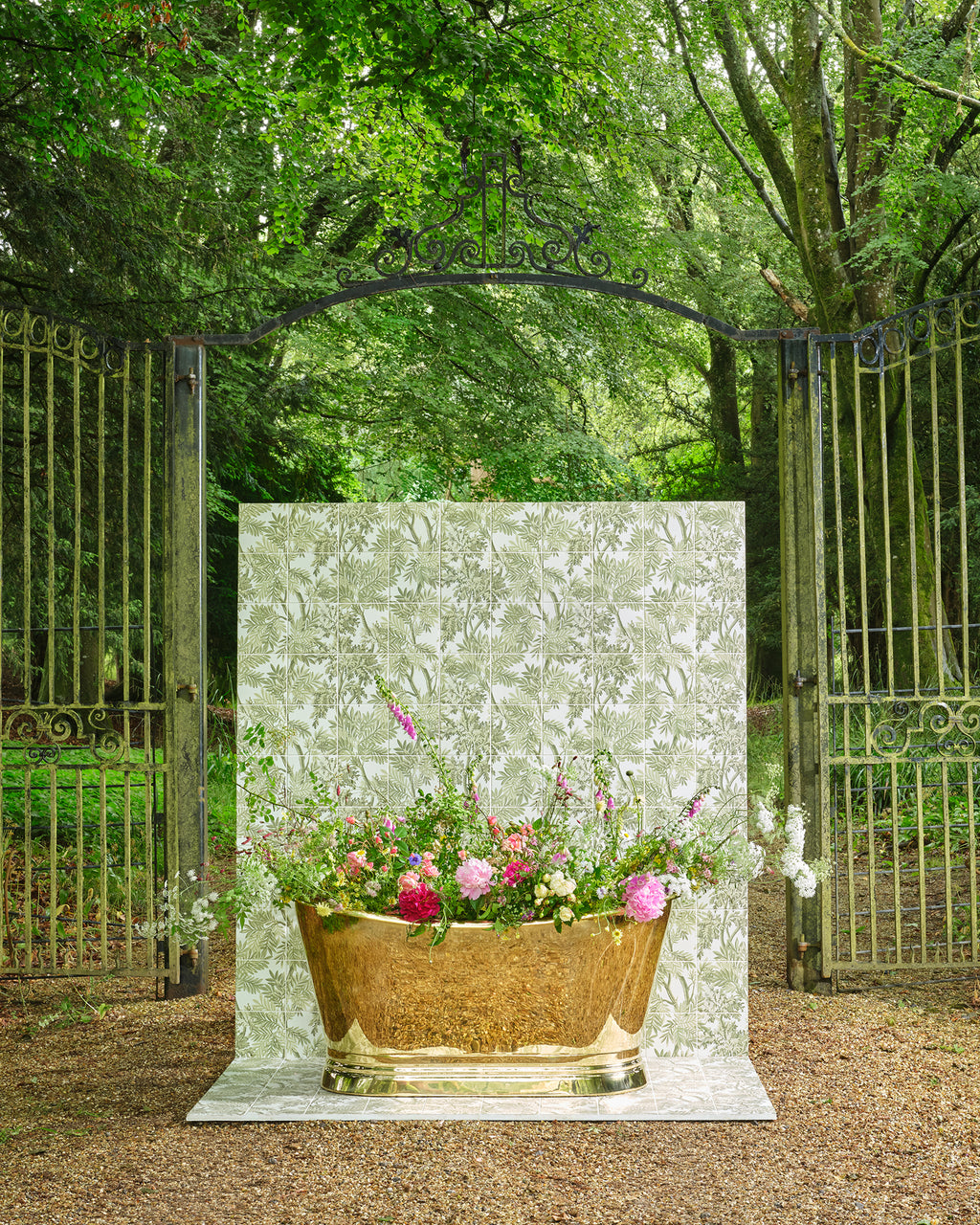 Sanderson - Tapestry Trees Forest Mural Porcelain Pattern