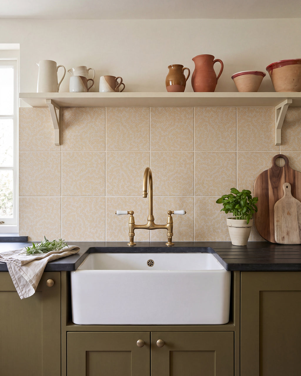 Sanderson - Truffle Ochre Porcelain Pattern