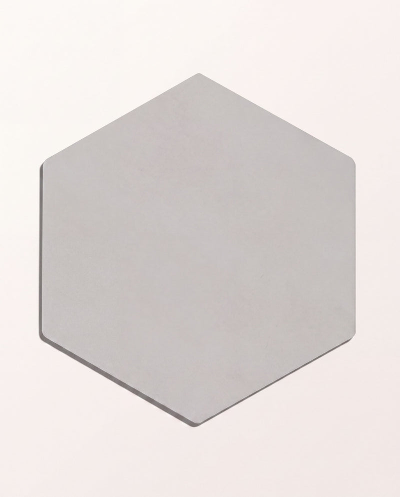 Shadow White Hex Field Porcelain
