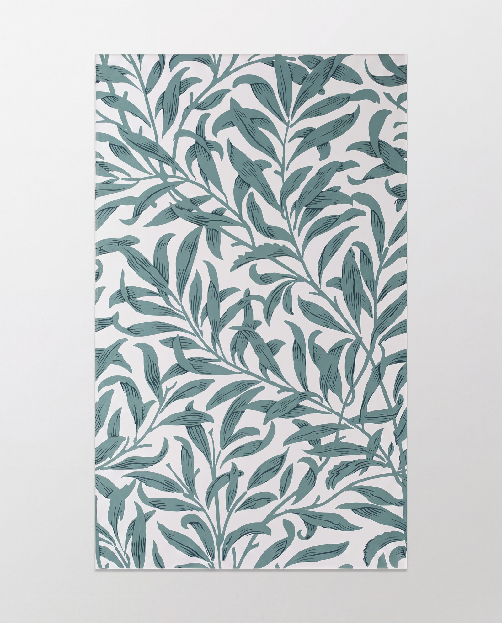 Silk Screen Ceramic Willow Cottage Teal
