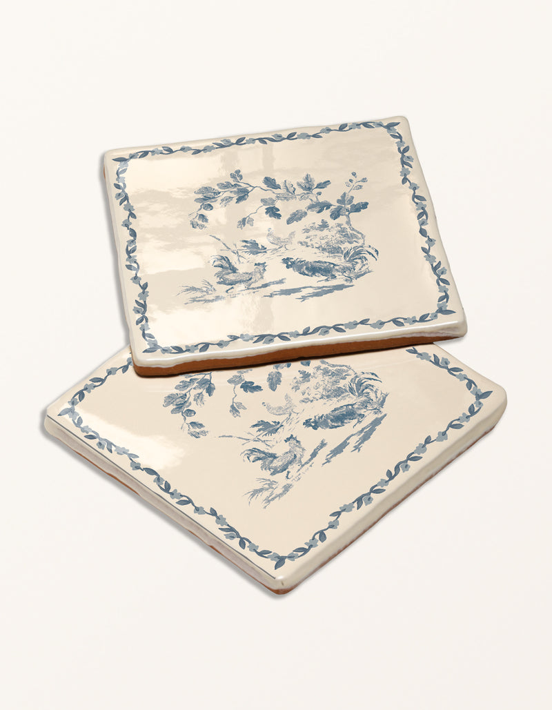STUDIO Sanderson - Aesop's Fables Pottery Blue Decor