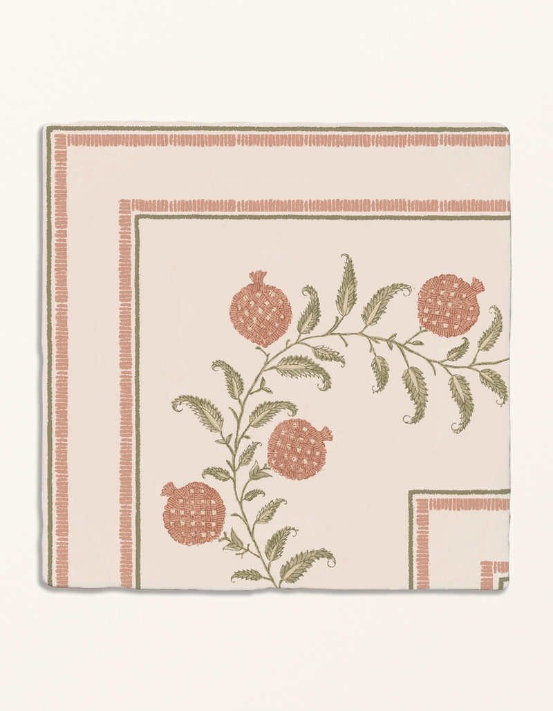 STUDIO Sanderson - Anaar Pink Clay Border & Corner