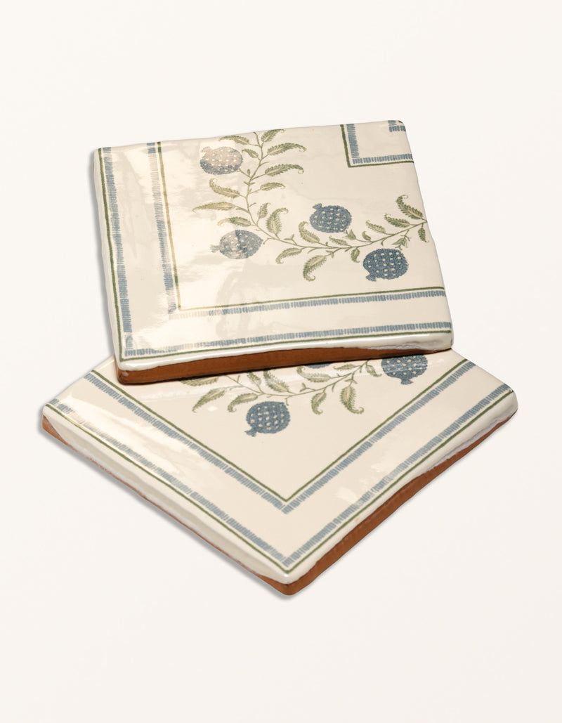 STUDIO Sanderson - Anaar Pottery Blue Border & Corner