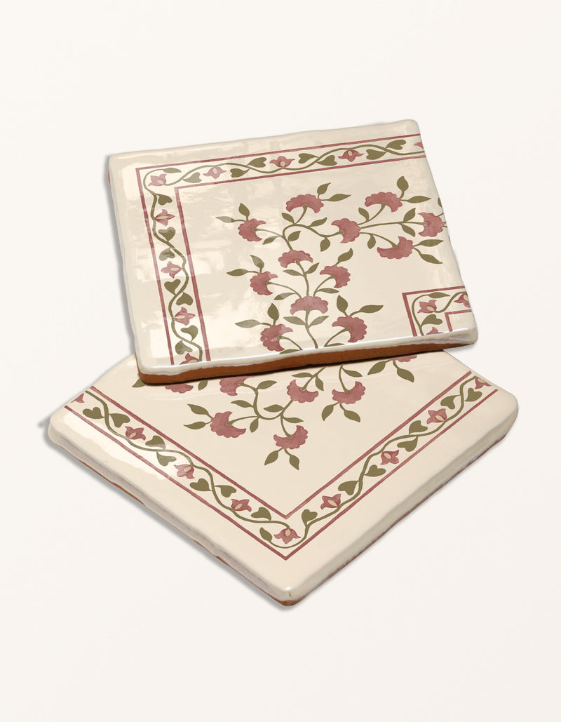 STUDIO Sanderson - Anthos Pink Clay Border & Corner