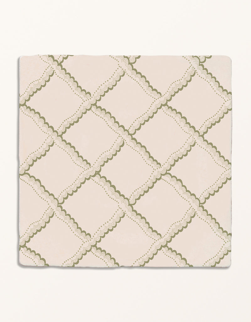 STUDIO Sanderson - Rye Olive Pattern