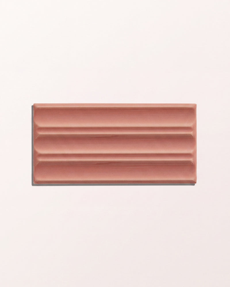 Tunstall Ceramic Fluted Brick Coral