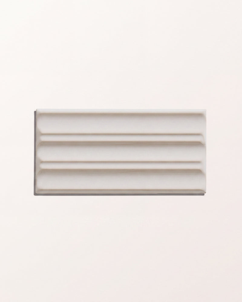 Tunstall Ceramic Fluted Brick Deep White