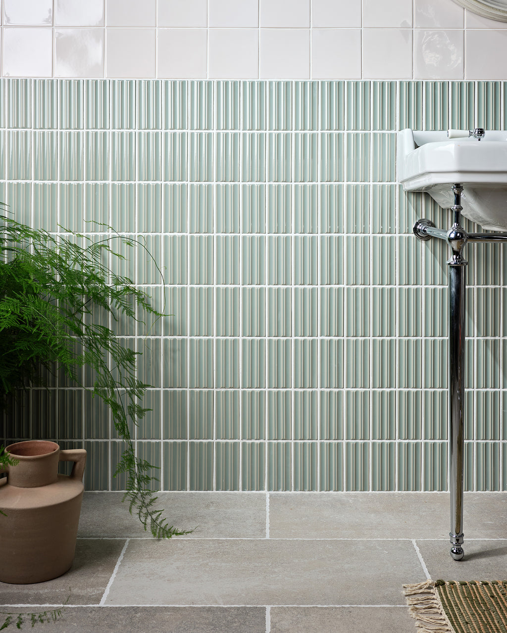 Tunstall Ceramic Fluted Brick Fern