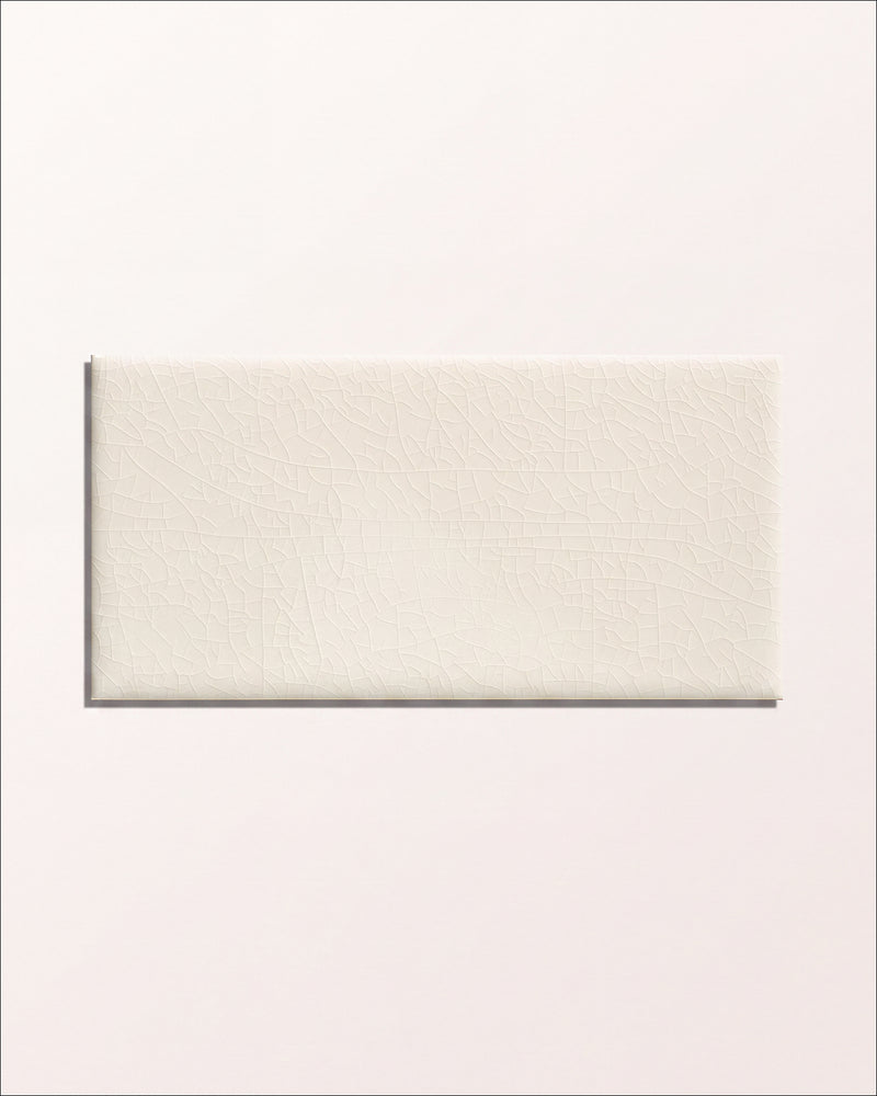 Victorian Style™ Wall Ceramic Antique White Metro Crackle Glaze