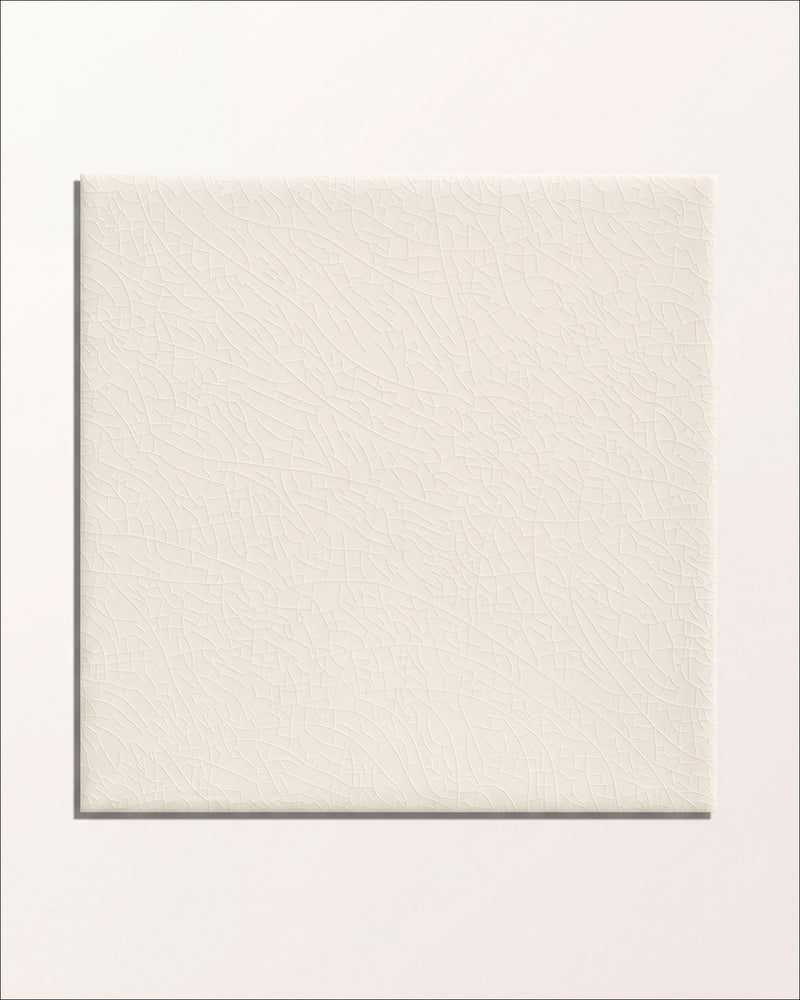 Victorian Style™ Wall Ceramic Antique White Square Crackle Glaze