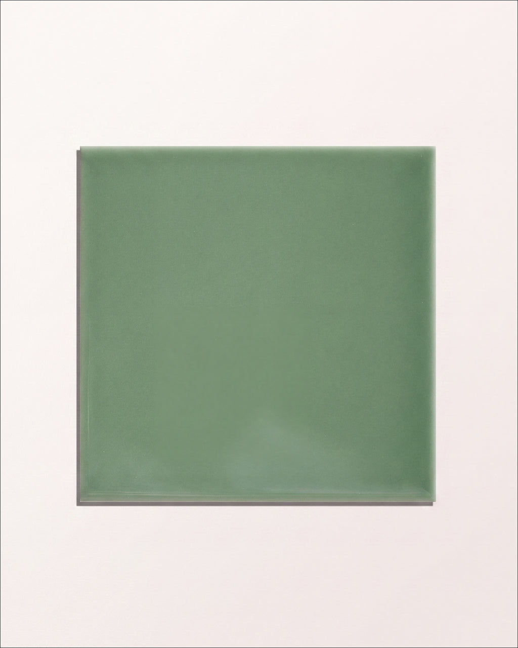 Victorian Style™ Wall Ceramic Cabbage Green Square