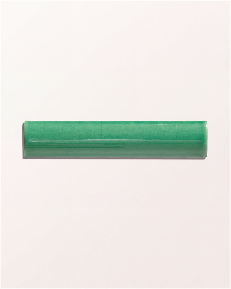 Victorian Style™ Wall Ceramic Emerald Green Simple Beading Crackle Glaze