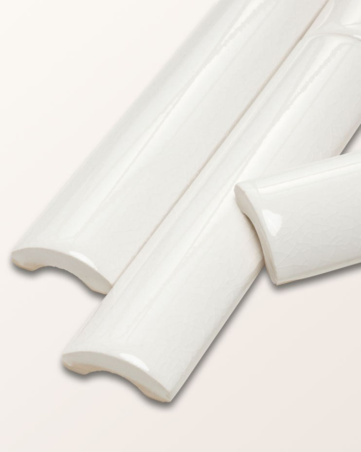 Victorian Style™ Wall Ceramic Antique White Simple Beading Crackle Glaze