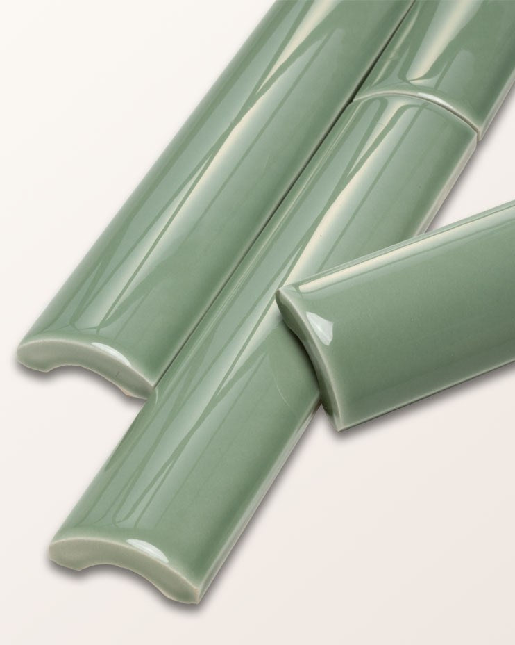 Victorian Style™ Wall Ceramic Cabbage Green Simple Beading