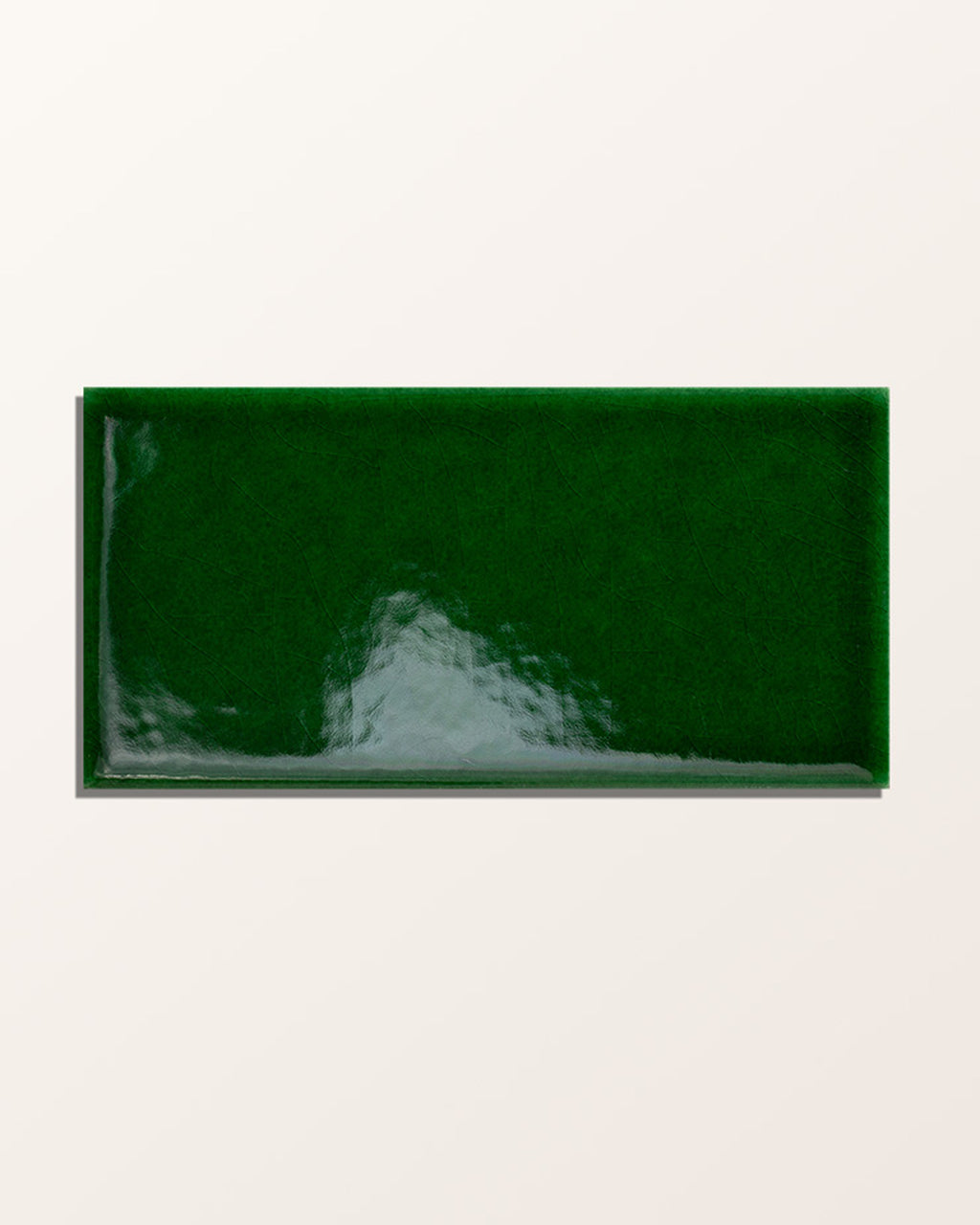Victorian Style™ Wall Ceramic Olive Green Metro Crackle Glaze