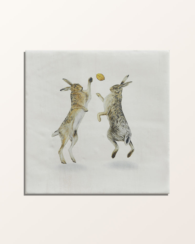 Wiltshire Hares Ceramic By Joanna May