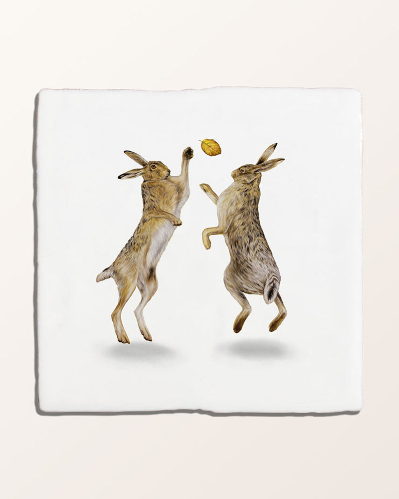 Wiltshire Hares Ceramic By Joanna May