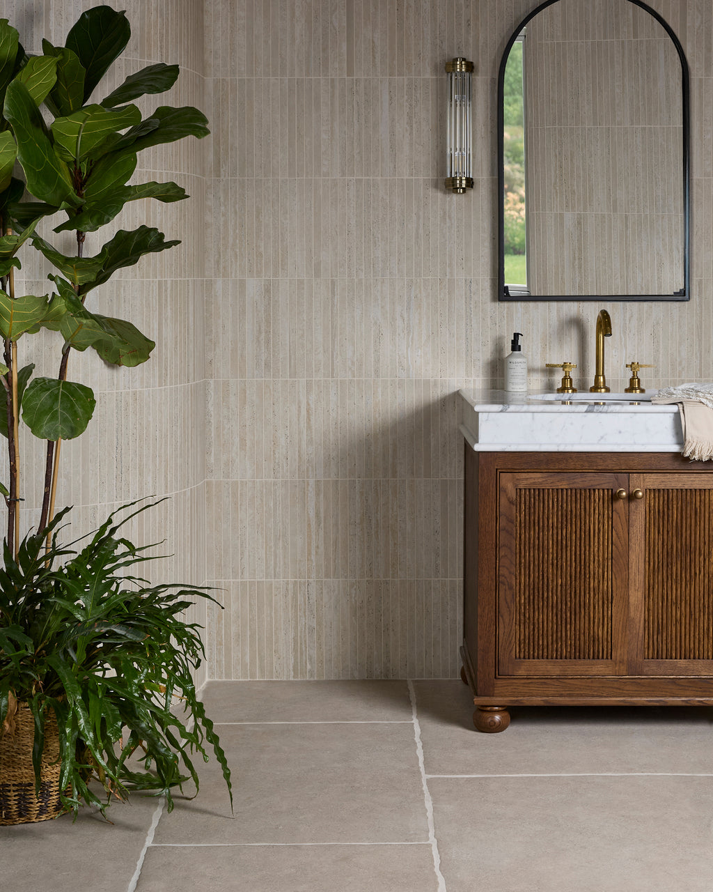 Zahara Porcelain Bamboo Mosaic
