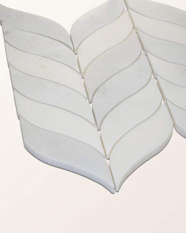 Zen Marble Honed Finish Leaf Mosaic