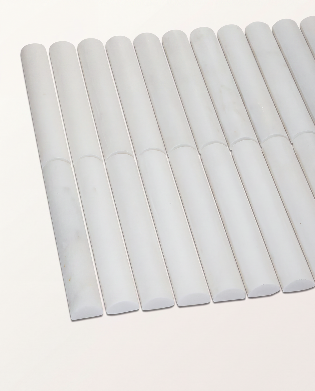 Zen Marble Honed Finish Reed Mosaic