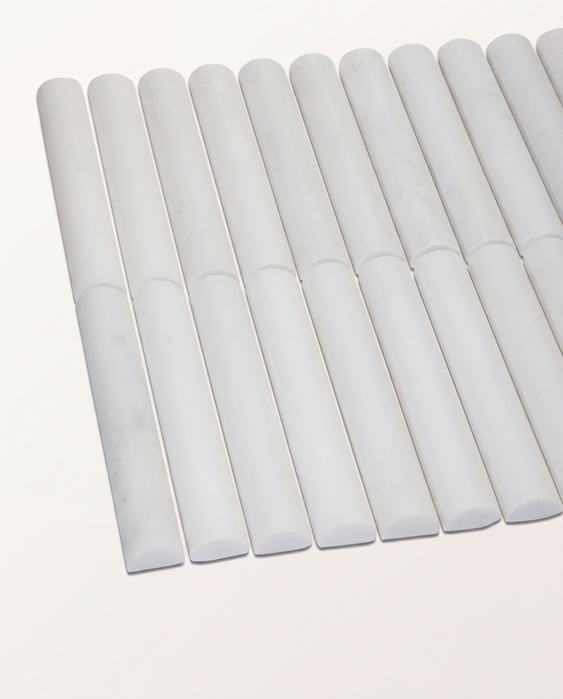 Zen Marble Honed Finish Reed Mosaic