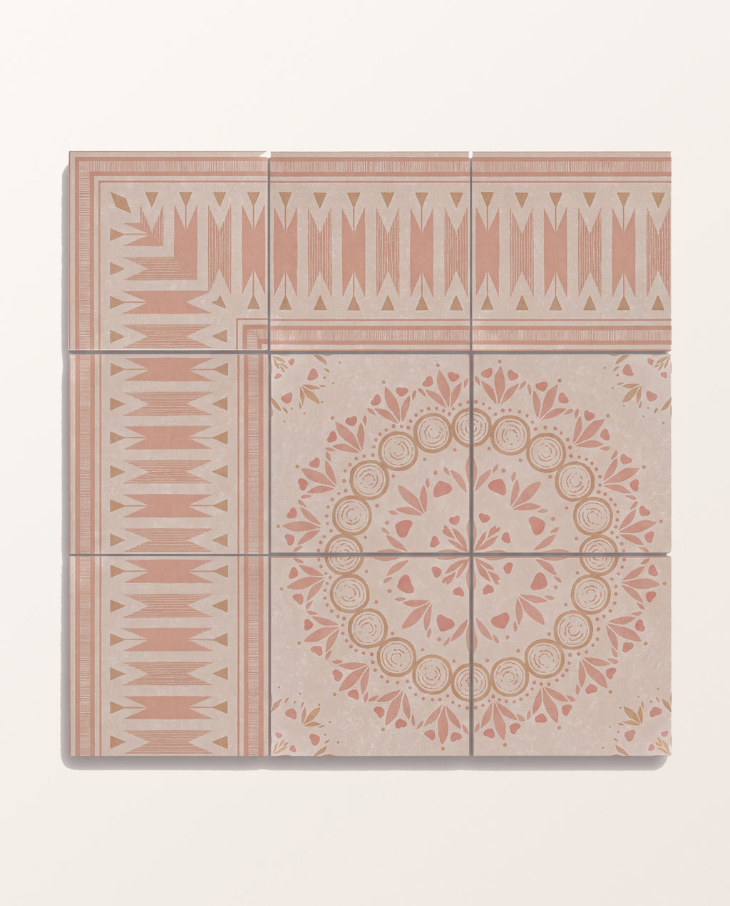 Aventuras Ziggy Border Terracotta Porcelain