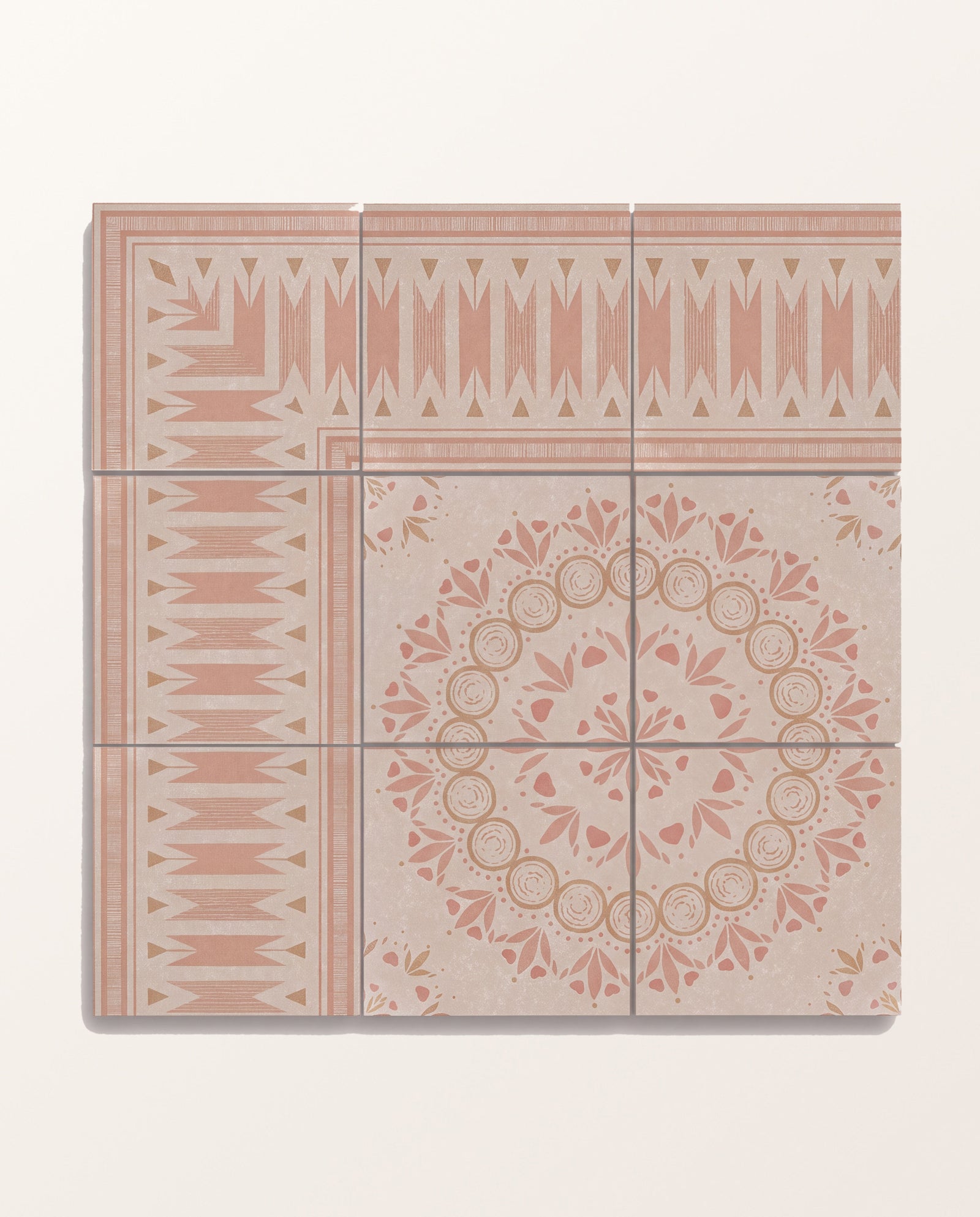 Aventuras Ziggy Border Terracotta Porcelain