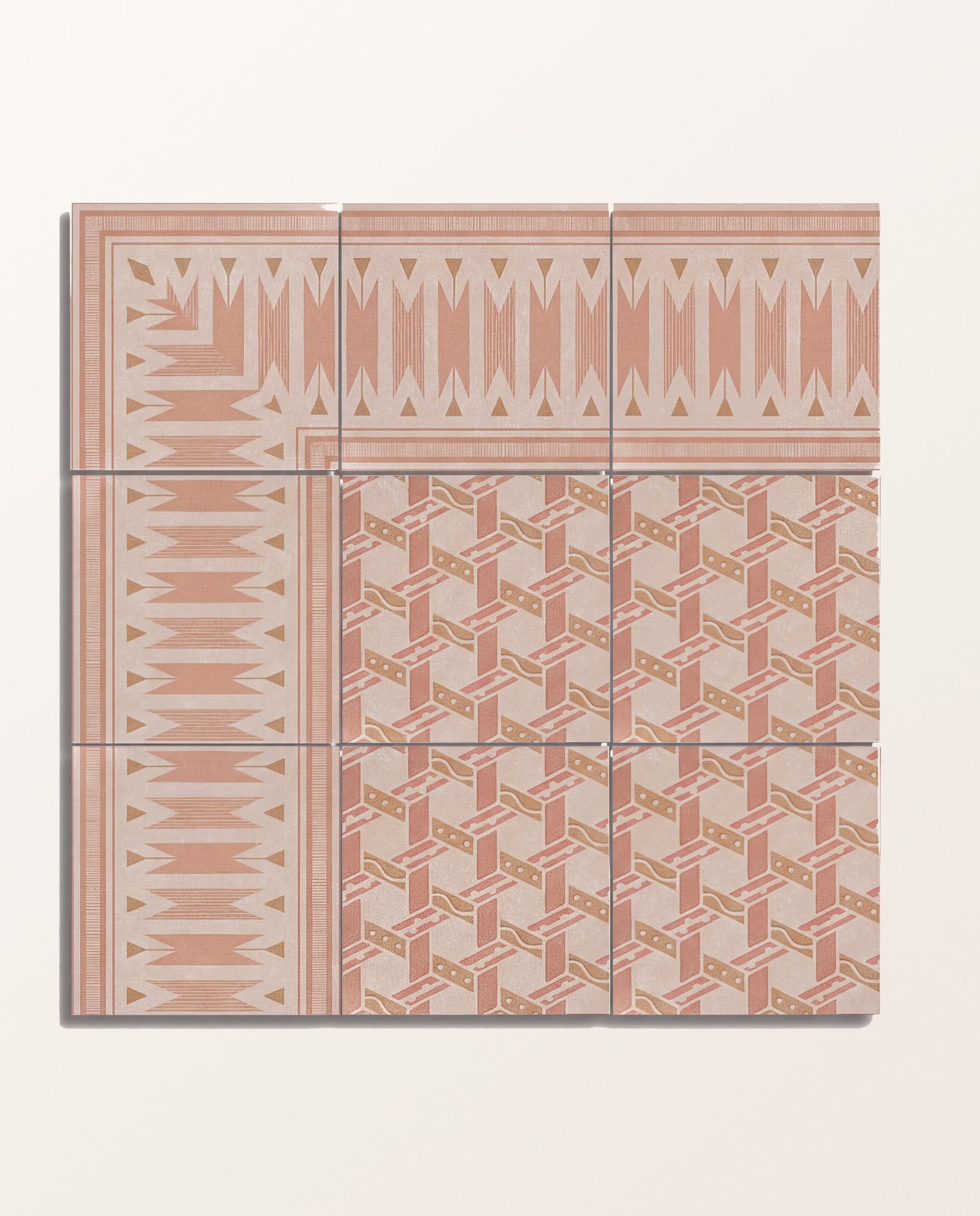 Aventuras Ziggy Border Terracotta Porcelain