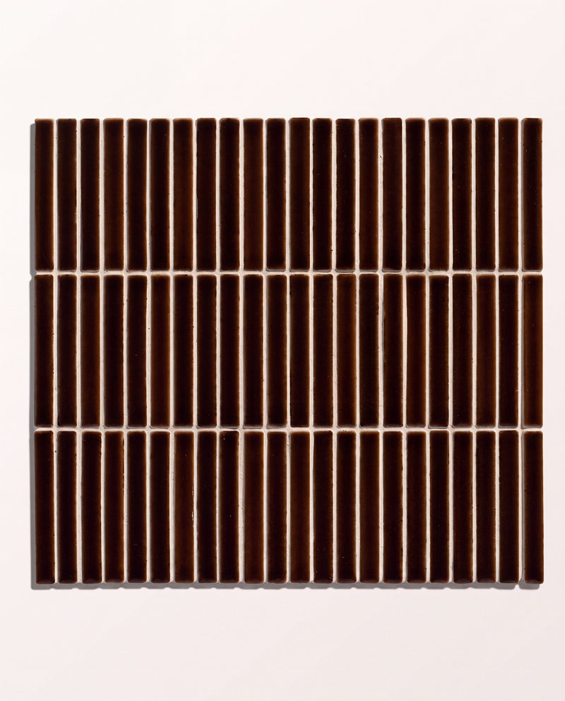 Bamboo Porcelain Mosaic Caramel