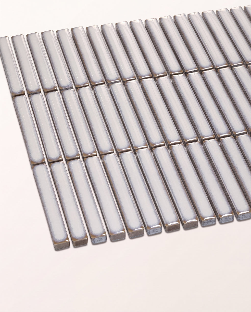 Bamboo Porcelain Mosaic White