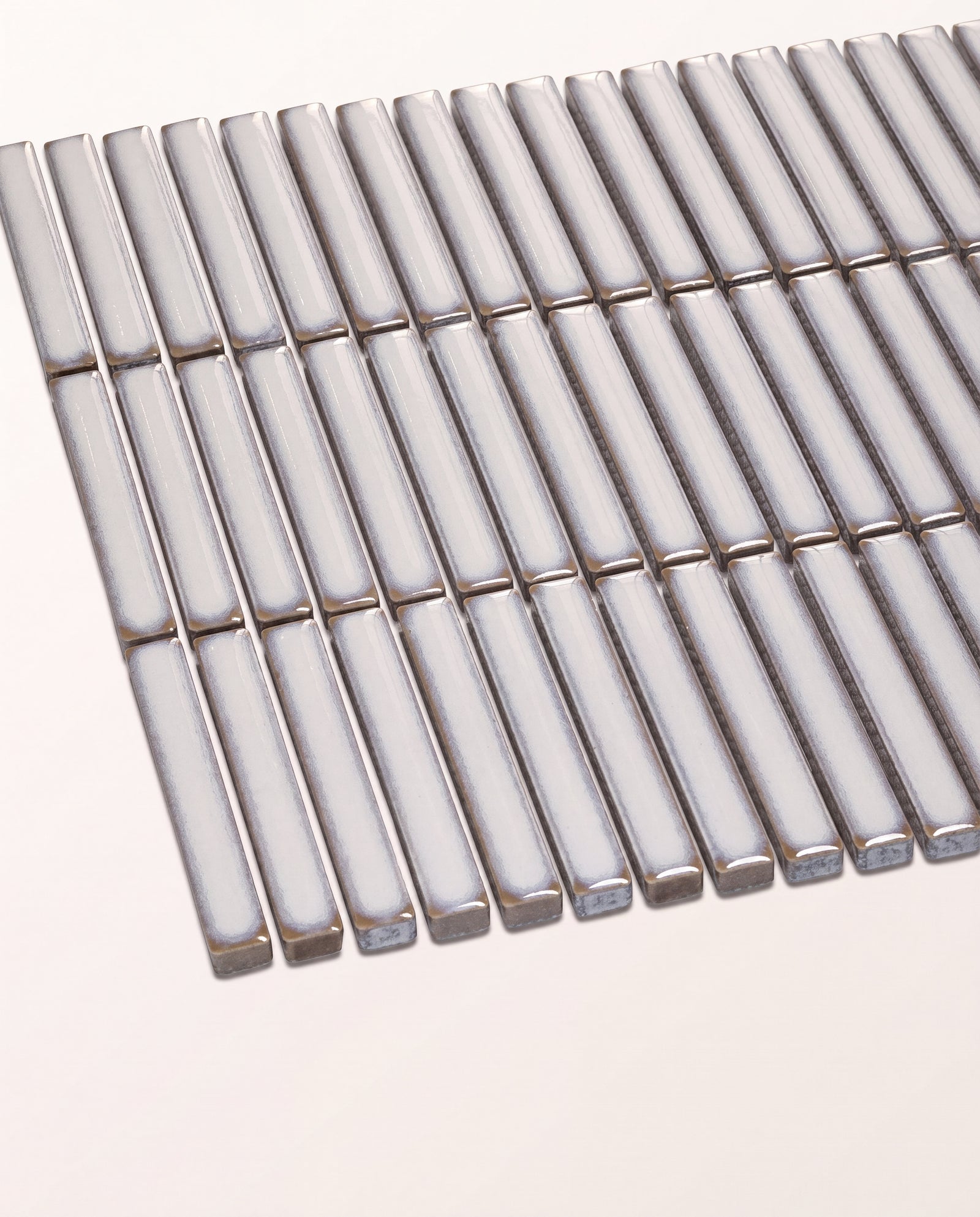 Bamboo Porcelain Mosaic White
