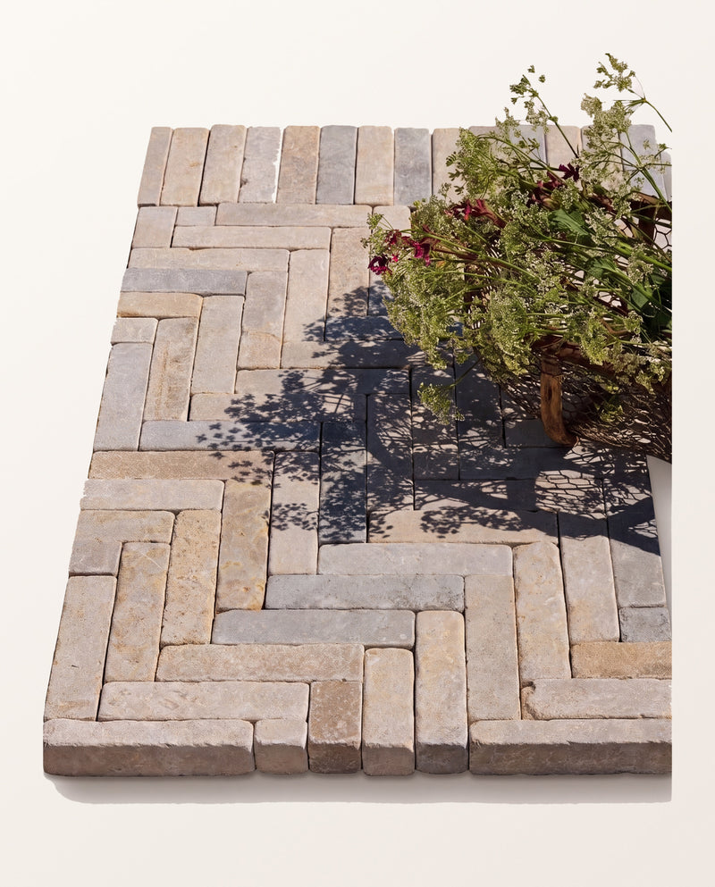 Castilan Limestone Tumbled Klinkers