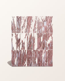 East Java Flamingo Marble Honed Brick||east-java-flamingo-marble-temple-mosaic, zen-marble-honed-finish-reed-mosaic