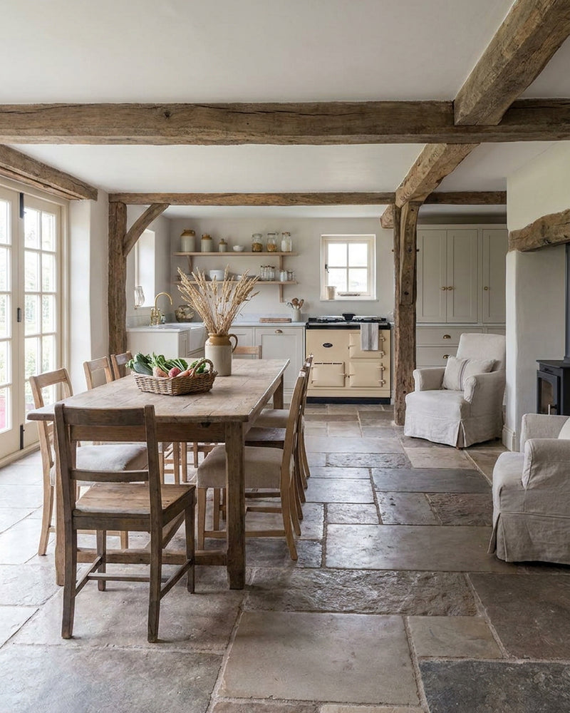 Antique English Reclaimed Riven Sandstone