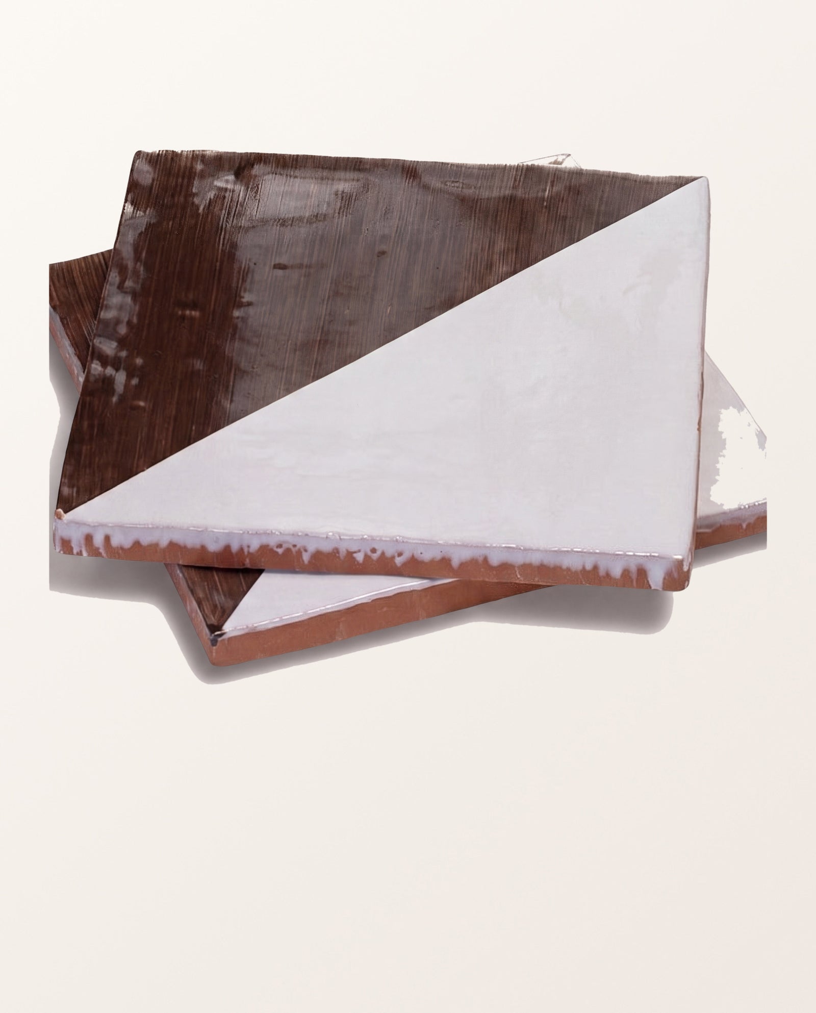 STUDIO Jamboree Handpainted Ceramic Chocolate Tri