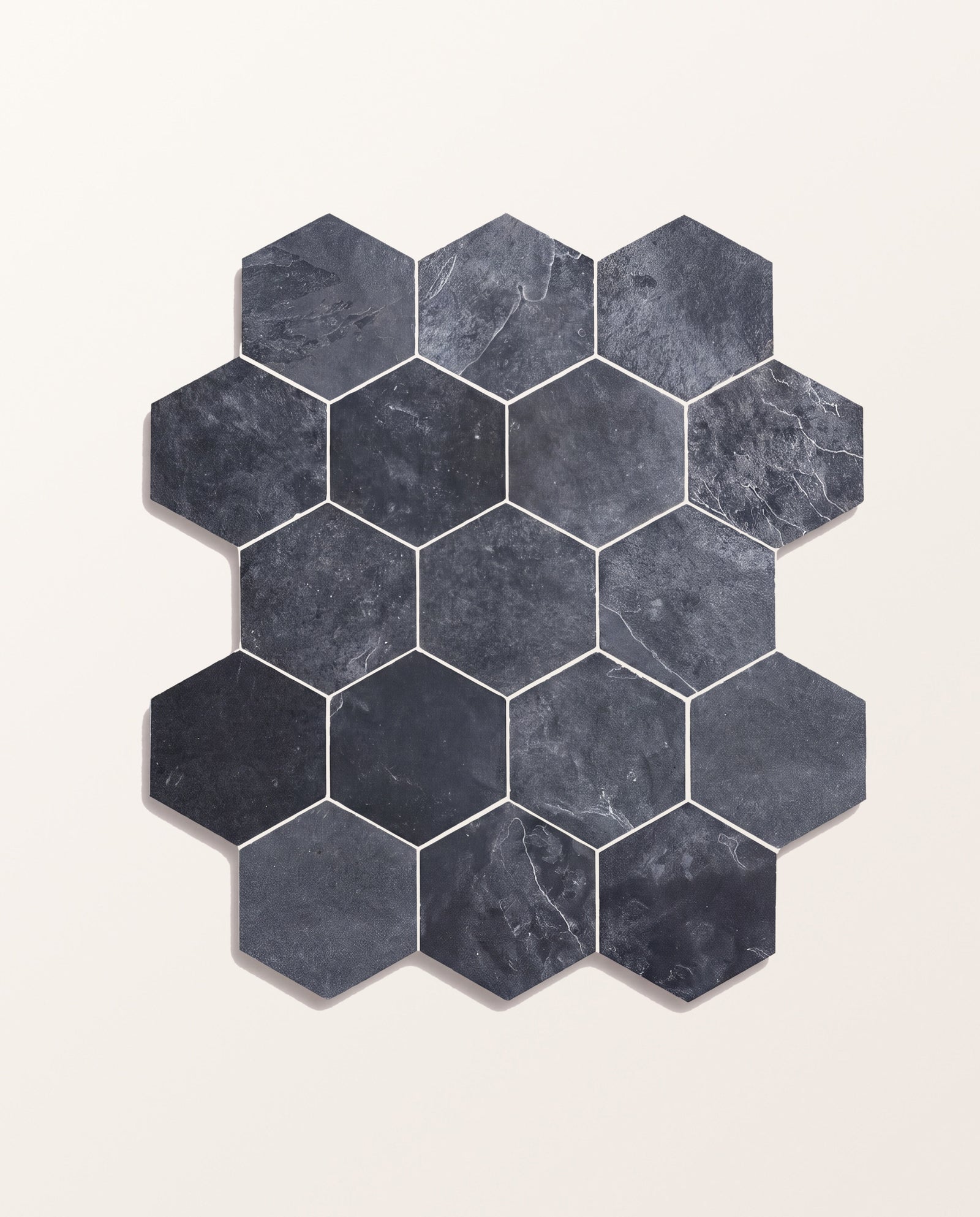 Metropolitan Slate Riven Finish Hexagon