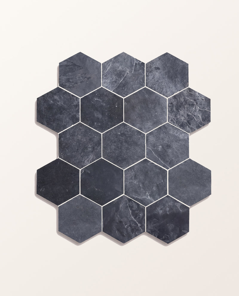 Metropolitan Slate Riven Finish Hexagon